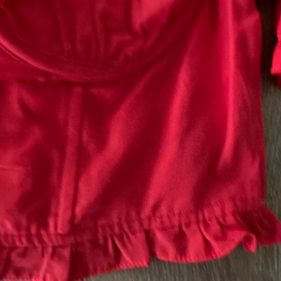 NWT ASTR Feronia Red Puff Sleeve Sweetheart Top - Picture 11 of 13